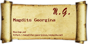 Magdits Georgina névjegykártya